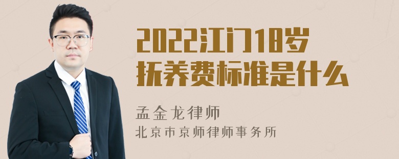 2022江门18岁抚养费标准是什么