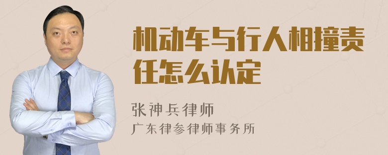 机动车与行人相撞责任怎么认定