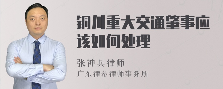 铜川重大交通肇事应该如何处理