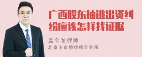 广西股东抽逃出资纠纷应该怎样找证据