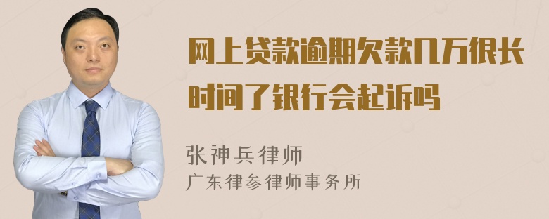 网上贷款逾期欠款几万很长时间了银行会起诉吗