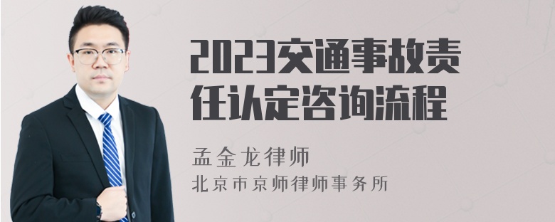 2023交通事故责任认定咨询流程