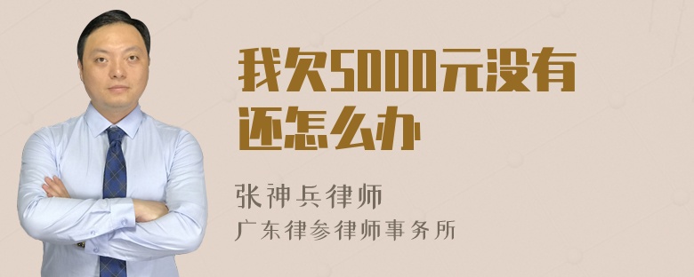 我欠5000元没有还怎么办