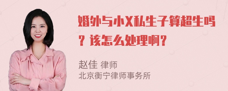 婚外与小X私生子算超生吗？该怎么处理啊？