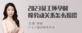 2023员工怀孕解除劳动关系怎么赔偿