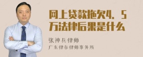 网上贷款拖欠4．5万法律后果是什么