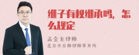 继子有权继承吗，怎么规定