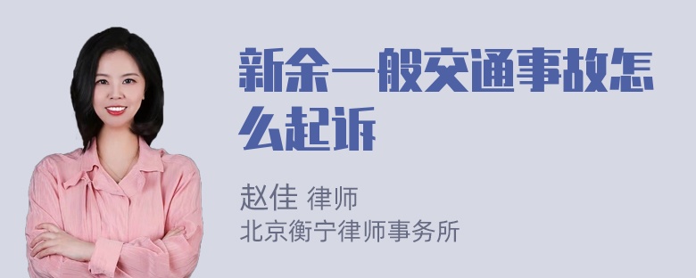 新余一般交通事故怎么起诉