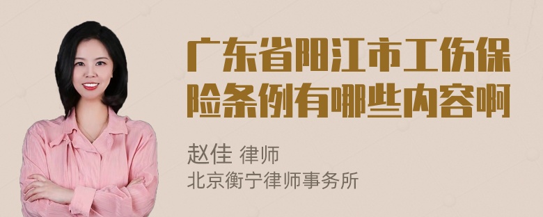 广东省阳江市工伤保险条例有哪些内容啊