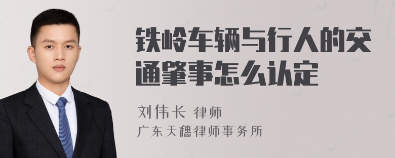 铁岭车辆与行人的交通肇事怎么认定