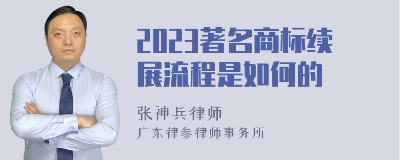 2023著名商标续展流程是如何的