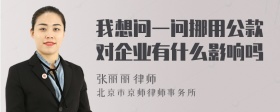 我想问一问挪用公款对企业有什么影响吗