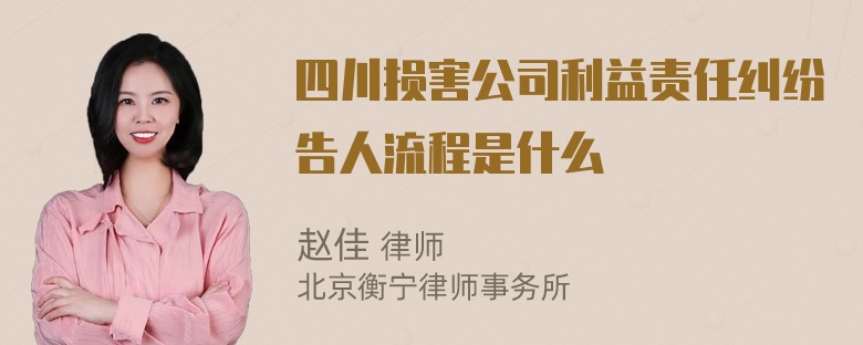 四川损害公司利益责任纠纷告人流程是什么