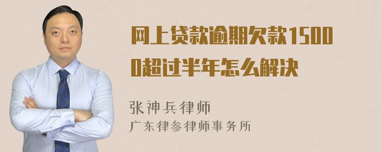 网上贷款逾期欠款15000超过半年怎么解决