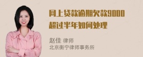 网上贷款逾期欠款9000超过半年如何处理