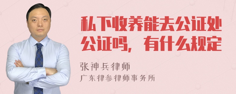 私下收养能去公证处公证吗，有什么规定