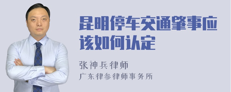 昆明停车交通肇事应该如何认定