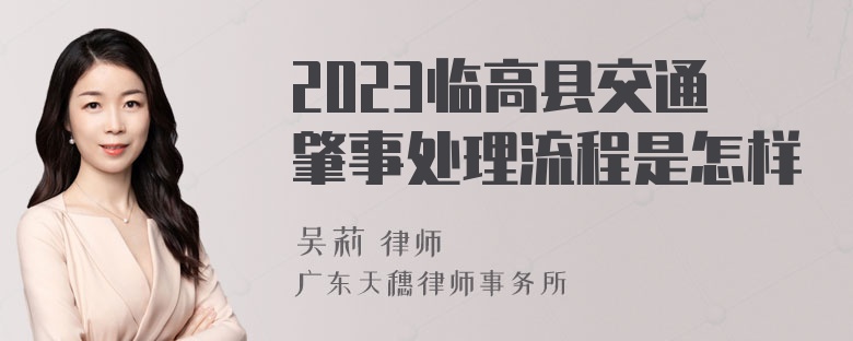 2023临高县交通肇事处理流程是怎样