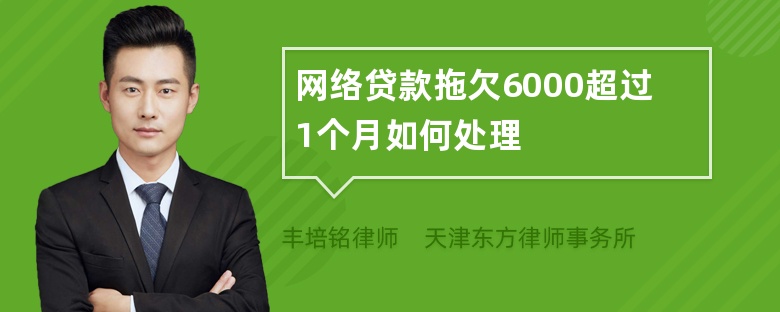 网络贷款拖欠6000超过1个月如何处理