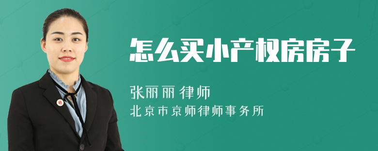 怎么买小产权房房子