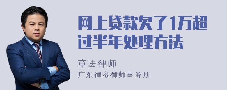 网上贷款欠了1万超过半年处理方法