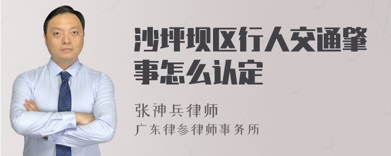 沙坪坝区行人交通肇事怎么认定