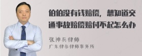 伯伯没有钱赔偿，想知道交通事故赔偿赔付不起怎么办