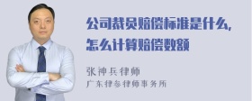 公司裁员赔偿标准是什么，怎么计算赔偿数额