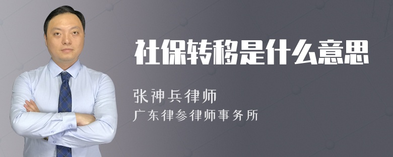 社保转移是什么意思