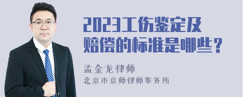 2023工伤鉴定及赔偿的标准是哪些？