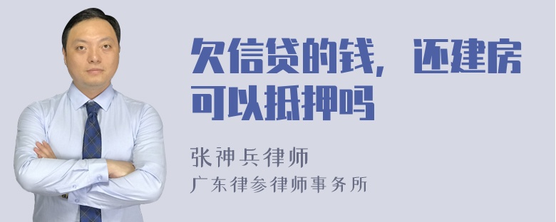 欠信贷的钱，还建房可以抵押吗