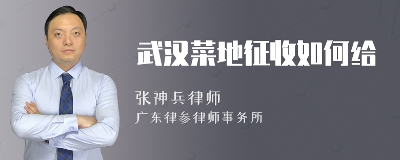 武汉菜地征收如何给