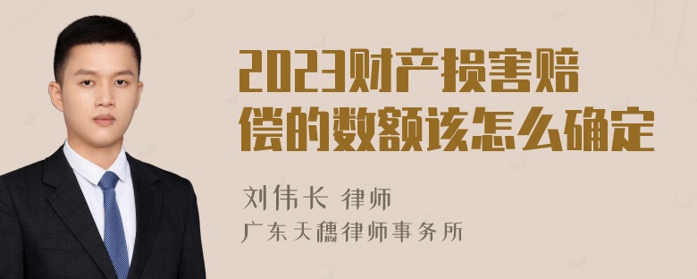 2023财产损害赔偿的数额该怎么确定