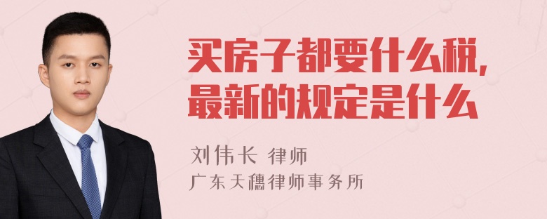 买房子都要什么税，最新的规定是什么