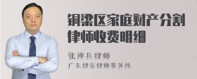 铜梁区家庭财产分割律师收费明细