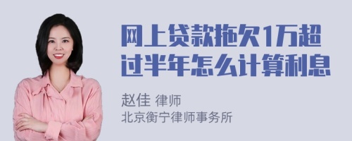 网上贷款拖欠1万超过半年怎么计算利息