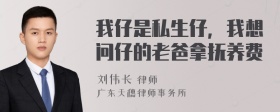 我仔是私生仔，我想问仔的老爸拿抚养费