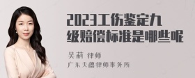 2023工伤鉴定九级赔偿标准是哪些呢