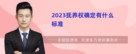 2023抚养权确定有什么标准