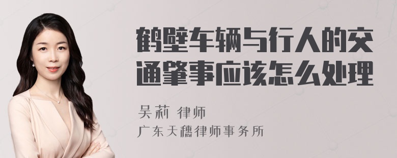 鹤壁车辆与行人的交通肇事应该怎么处理