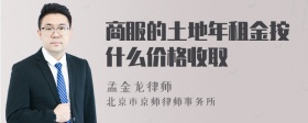 商服的土地年租金按什么价格收取