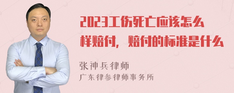 2023工伤死亡应该怎么样赔付，赔付的标准是什么