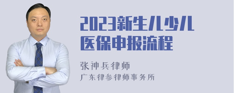 2023新生儿少儿医保申报流程