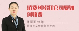 消费纠纷打官司要如何收费