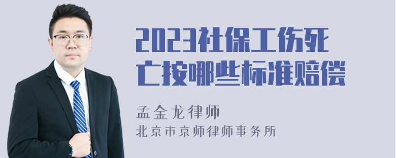 2023社保工伤死亡按哪些标准赔偿