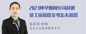 2023怀孕期间公司辞退员工应赔偿多少怎么赔偿