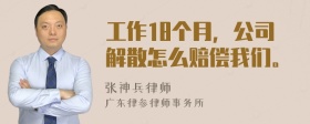 工作18个月，公司解散怎么赔偿我们。