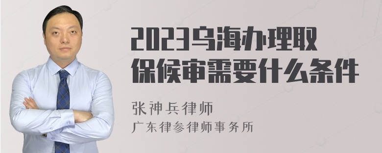 2023乌海办理取保候审需要什么条件