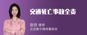 交通死亡事故全责