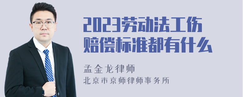 2023劳动法工伤赔偿标准都有什么